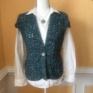 Jones New York Collection One Button Sweater Vest